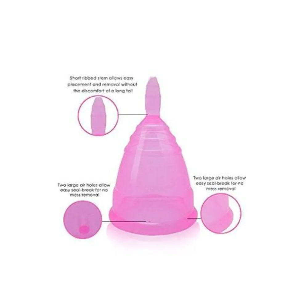 Copo menstrual de silicone médico coletor higiênico feminino período menstruação copos vagina pessoal m dikapanру onderь mire Чаша