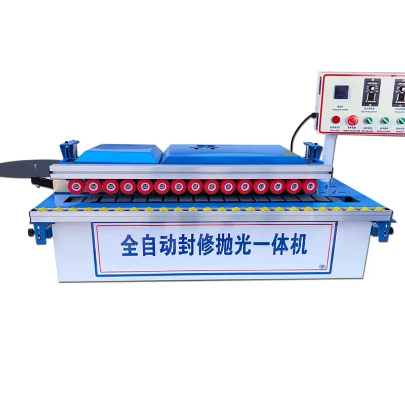 

Деревянный мини-кромкооблицовочный станок для украшения дома, дуговой линейный кромкооблицовочный станок, автоматическая режущая настольная кромкооблицовочная машина