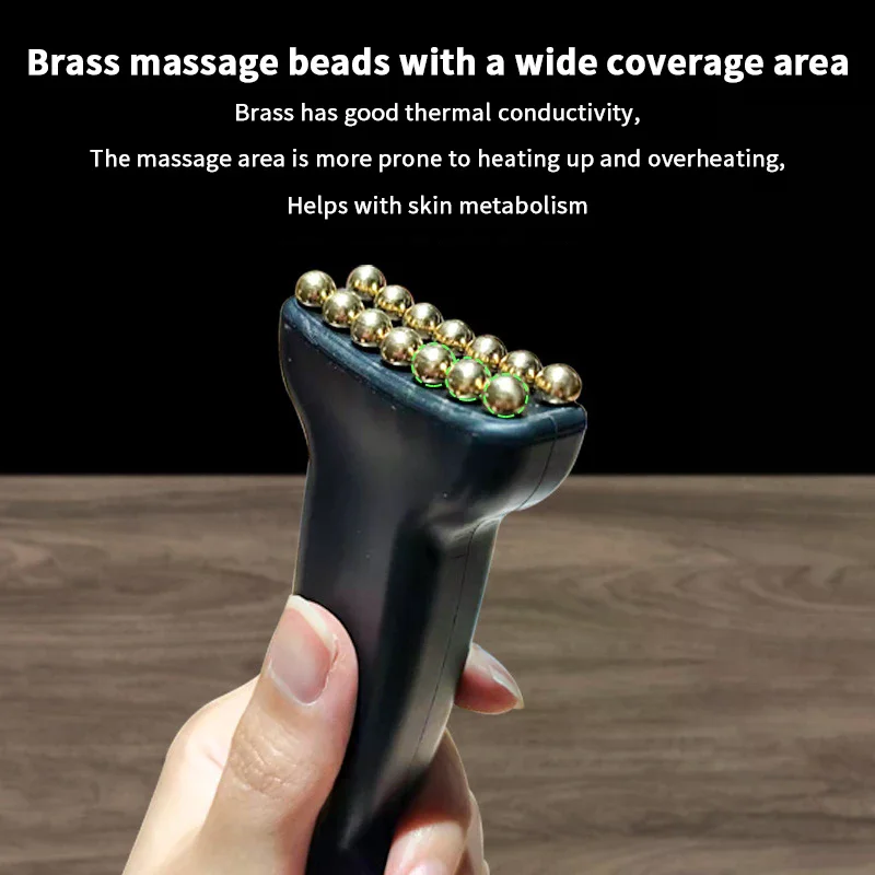 Reduce Puffiness Massager Face Lifting And Tightening Traditional Brass Meridian Brush Skin Scraping Eye Body Spa Facial Beauty