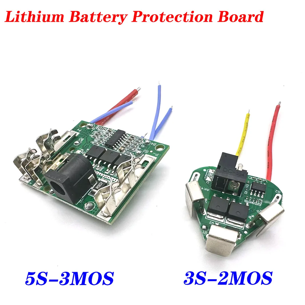 12V Battery Charging Protection Board 3S 5S 3MOS 2MOS Li-Ion Lithium Battery Pack Protection Circuit Board Module