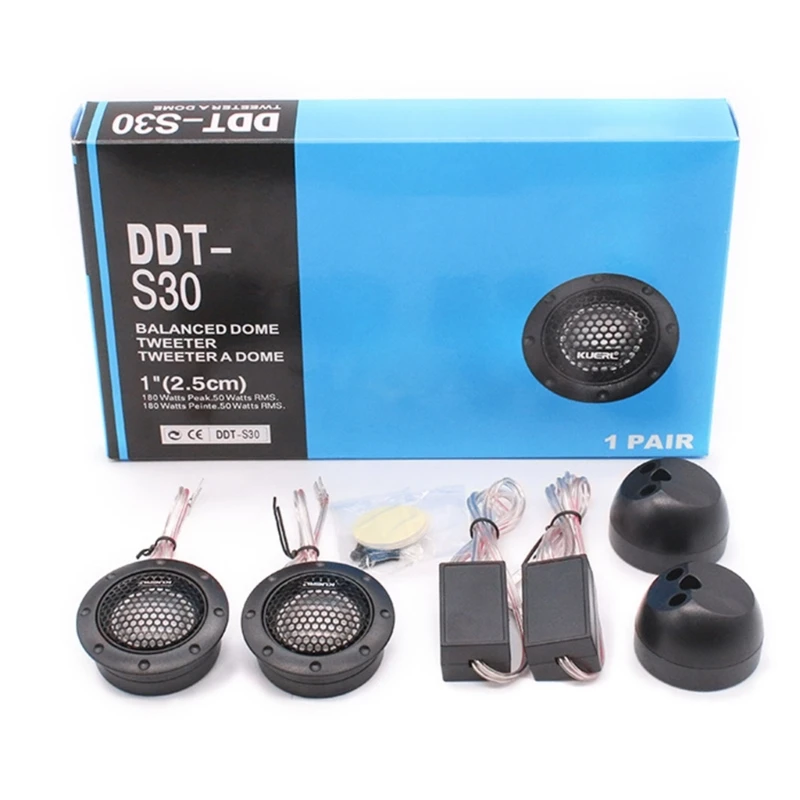 

Stylish High Frequency Auto Sound Speakers ABS Vehicle Tweeters High Tone Car Speakers Wide Frequency for Enthusiasts