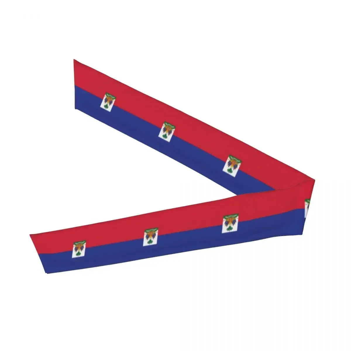 Custom Sports Headband Head Tie Haiti Flag Bandana Sweatbands Yoga Tennis Headwrap view 2