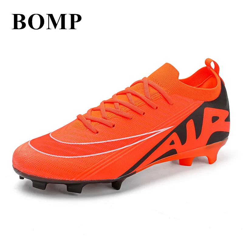 

Orange Football Shoes For Men Comfy Lightweight Men Soccer Training Shoes Cushiong Society Soccer Cleats Man zapatos de futbol