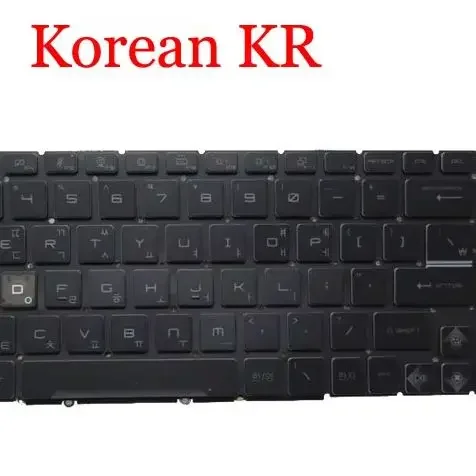 Blue Backlit FR KR TR Keyboard For MSI Bravo 17 D7V D7VE D7VF English US Black White Without Frame New