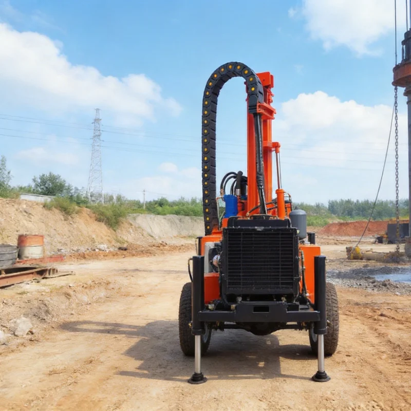 Customized Crawler Rotary Diesel Hydraulic 200M Flexible Movement Precise Position Efficient Drilling Water Well Drilling Rig