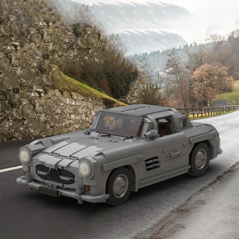 

1703 Pieces Model Building Blocks Set – Mercedessda-Benzdfhf 300SL Gullwing – 1950s Classic Sports Car Gift Blocks