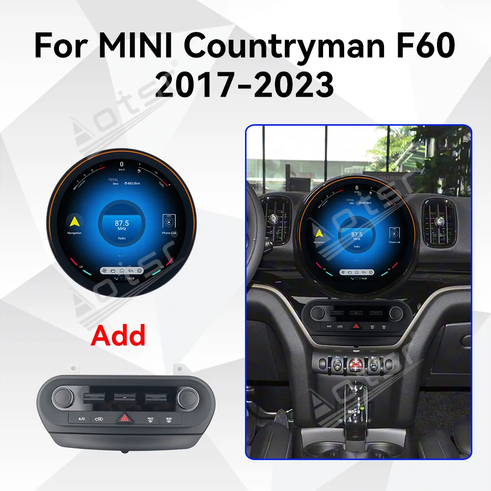 11.8inch HD Screen Car Radio For MINI F60 2017-2023 Car Multimedia Video Player GPS Navigation Carplay Unit Android 13 Car Radio