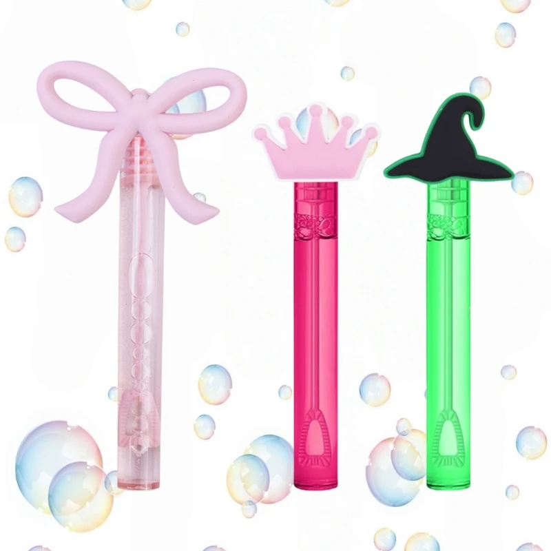 Sopladores burbujas bruja ajustables, 9 Uds., con líquido burbujas seguro para Halloween, 15UB