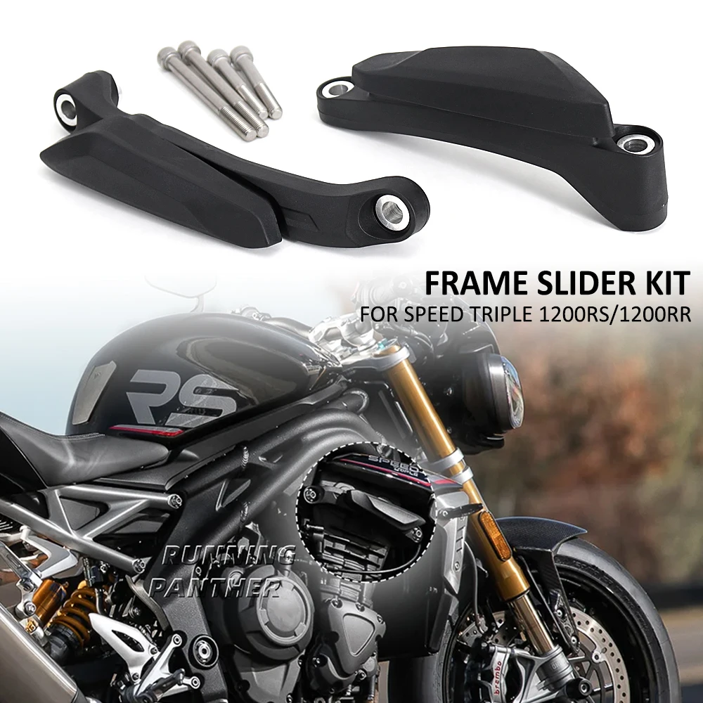 

NEW Motorcycle Engine Guard Frame Slider Anti Drop Falling Crash Protection Cover Kit For Speed Triple 1200 RS RR 1200RS 1200RR