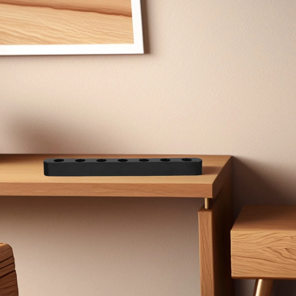 

2Pcs Seven-Hole Kwanzaa Holder Taller Plastic Tabletop Display Stand Holiday Celebration Decoration Tall Kwanzaa Holder