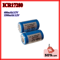 ICR17280 17280 600mAh 1500mAh 3.7V Electric Toothbrush Rechargeable Lithium Ionbattery