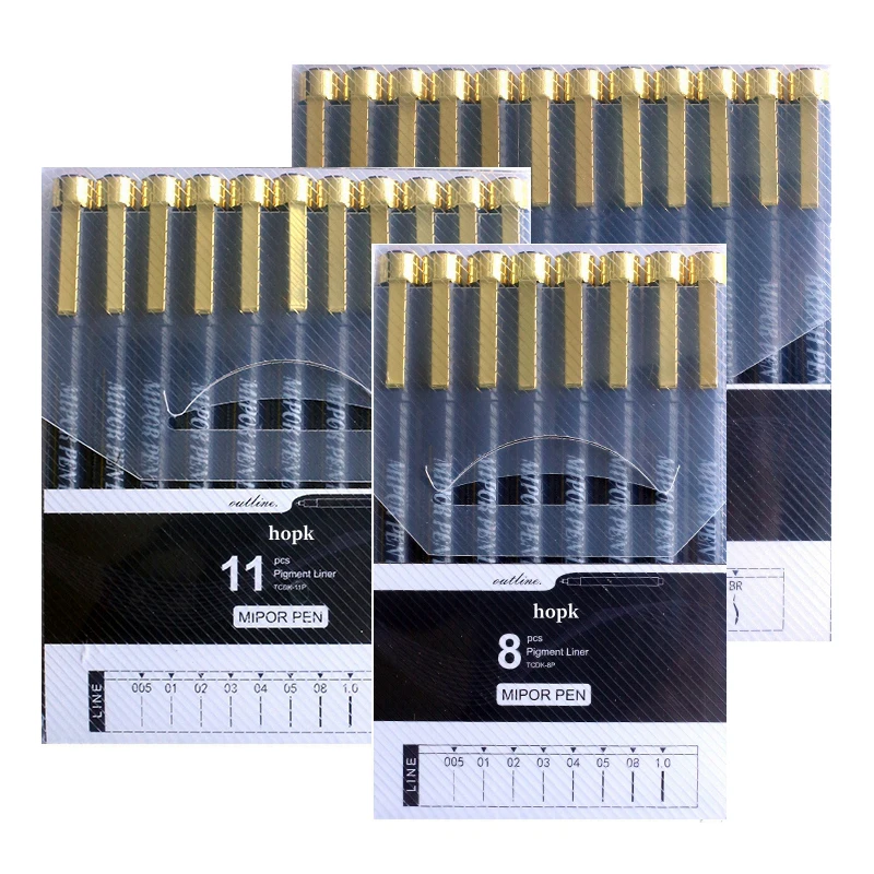 6-11Pcs Micro Pens Set, Fine Point, Fineliner Ink Pens, Pigment Liner Sketch Pen, Technical Drawing Pen Black for Art Sketching