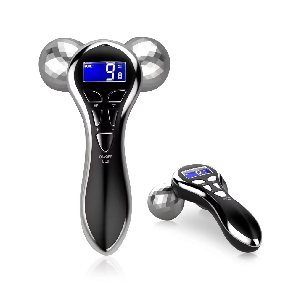 Electric 3D Face Body Massager roller with EMS and Vibration for Firming and Slimming blood circulation massage