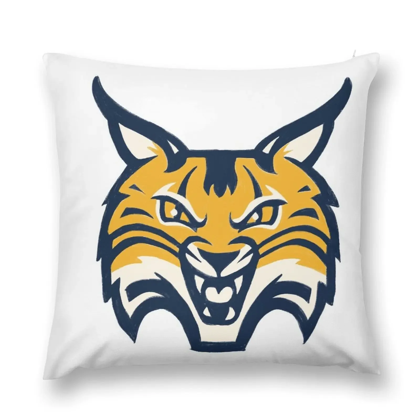 Bobcat Mascot Throw Pillow New year Cushions For Children Pillow Case Pillow Case Christmas