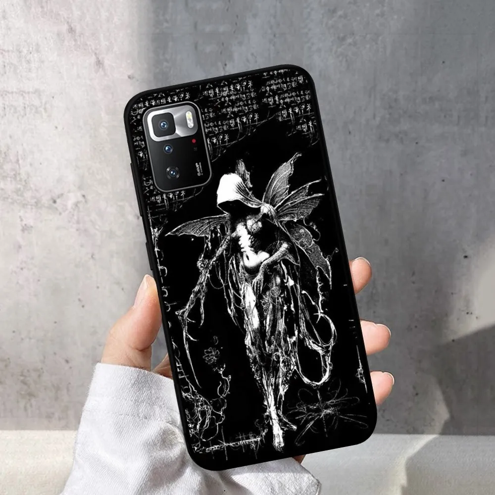 Gothic Girl Sculpture Retro Phone Case For Redmi Note 4 X 5 A 6 7 8 T 9 9S 10 11 11S 11Epro Poco M3 pro