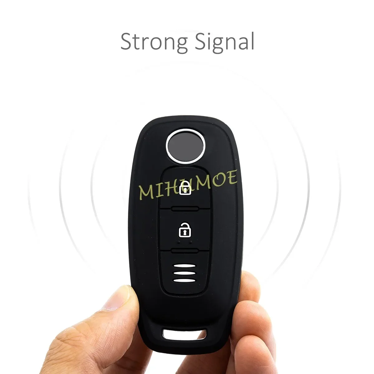 2 أزرار سيليكون حافظة مفاتيح السيارة سلسلة غطاء لنيسان X-Trail قاشقاي باثفندر ركلات جوك أرييا 2023 2024 2025 ماتي الأسود #4