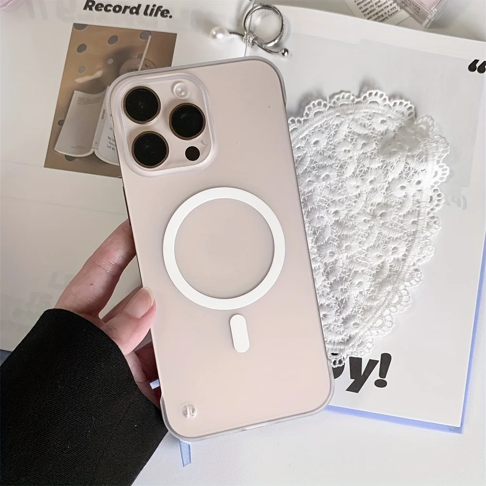 حافظة هاتف رفيعة غير لامعة من البولي كربونات لهاتف آيفون 17 اير 17 برو ماكس، 15، 16 بلس، 14، 13، 12، 11 برو ماكس، متوافقة مع المغناطيسي