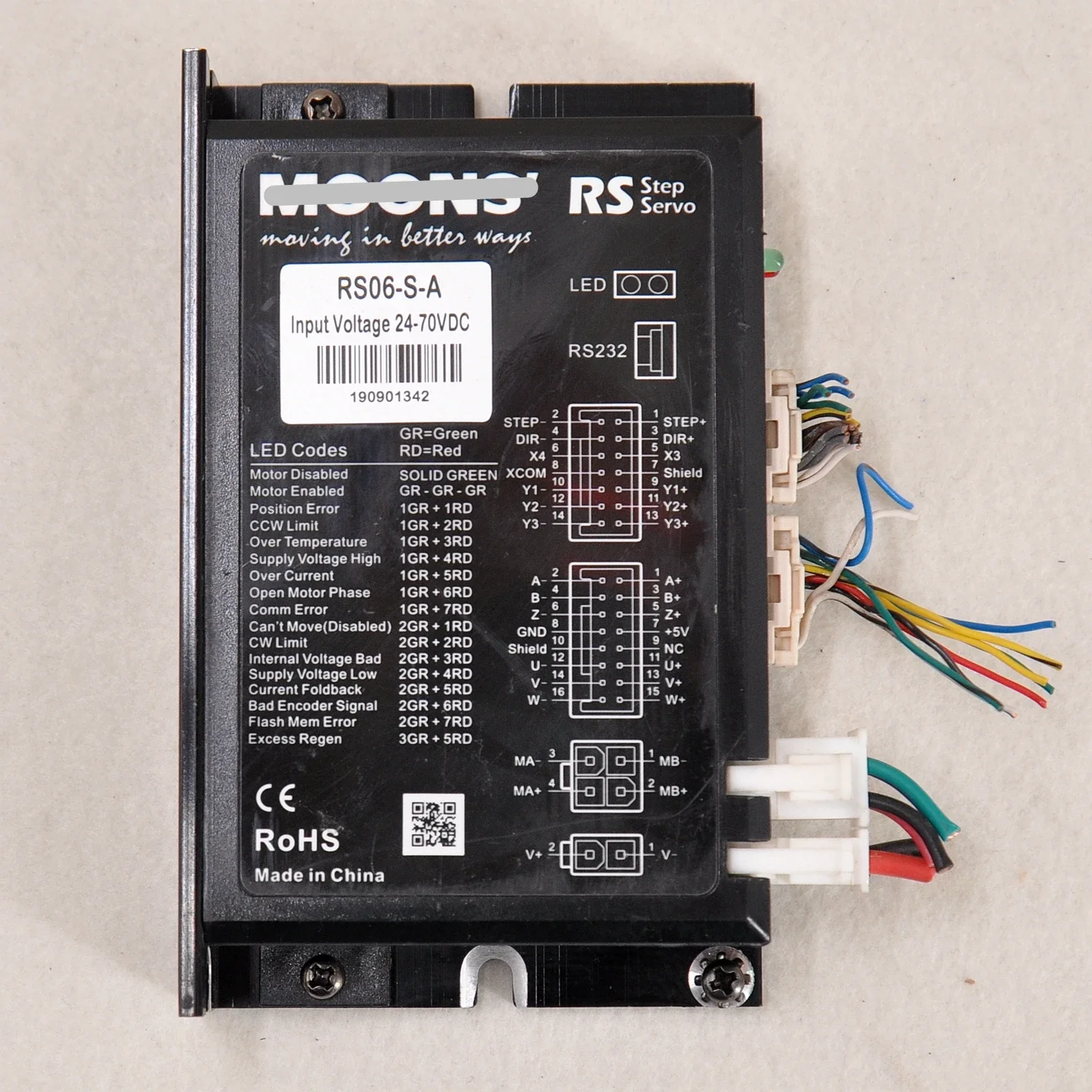 RS06-S-A Full Closed-loop Stepper Servo Motor Driver Used