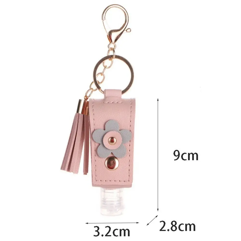 Nuevo Botella vacía recargable de 30ml, Mini botella portátil para apretar con llavero, soporte, botella desinfectante de manos