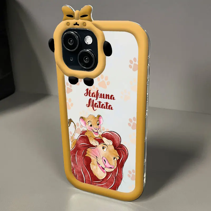 Disney Lion King Simba For iPhone 15 14 13 12 11 Pro Max XS Max X XR 7 8 Plus 6S 5S Little Monster Phone Case