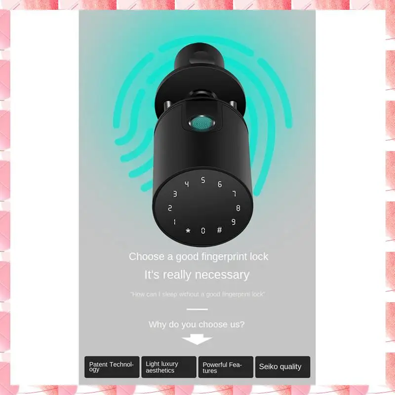 Cerradura de puerta de seguridad para el hogar JAJA, Bluetooth, contraseña, desbloqueo de llave, cerradura inteligente con huella dactilar, Control por aplicación remota Tuya Smartlife
