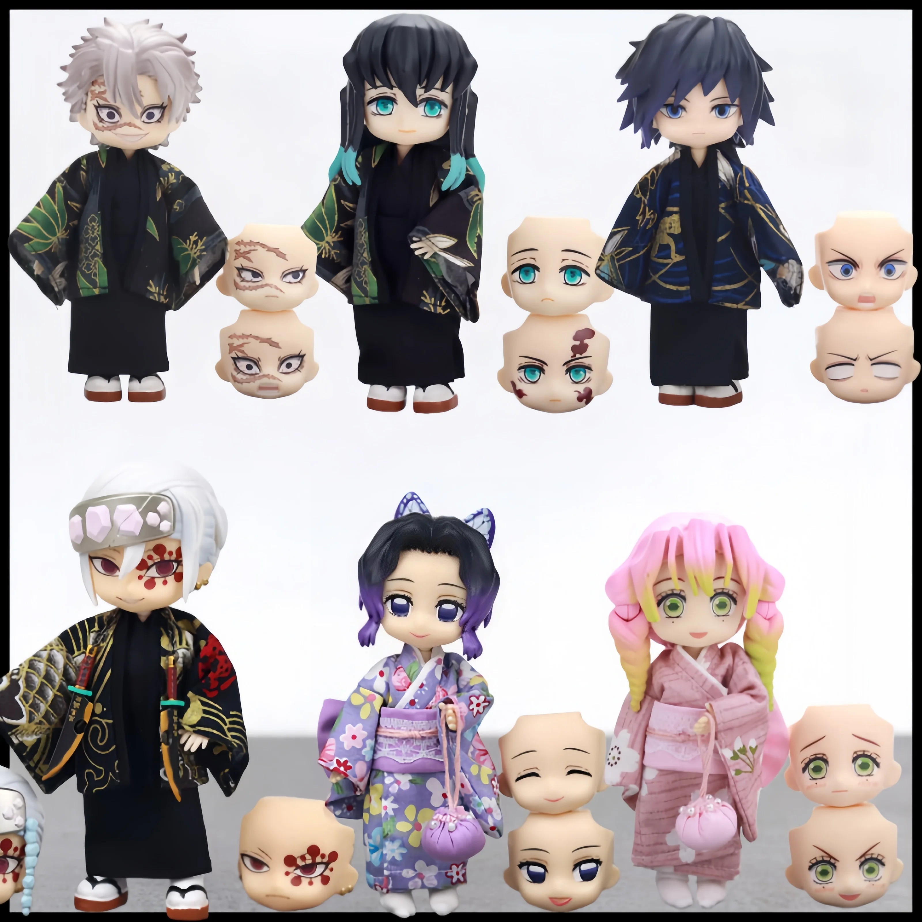 

Ganlu Temple Honey Glaze Full Set Ob11 Doll Ghost Killing Blade 12 Points Bjd Whole Baby Anime Action Figure Movable Doll Gift