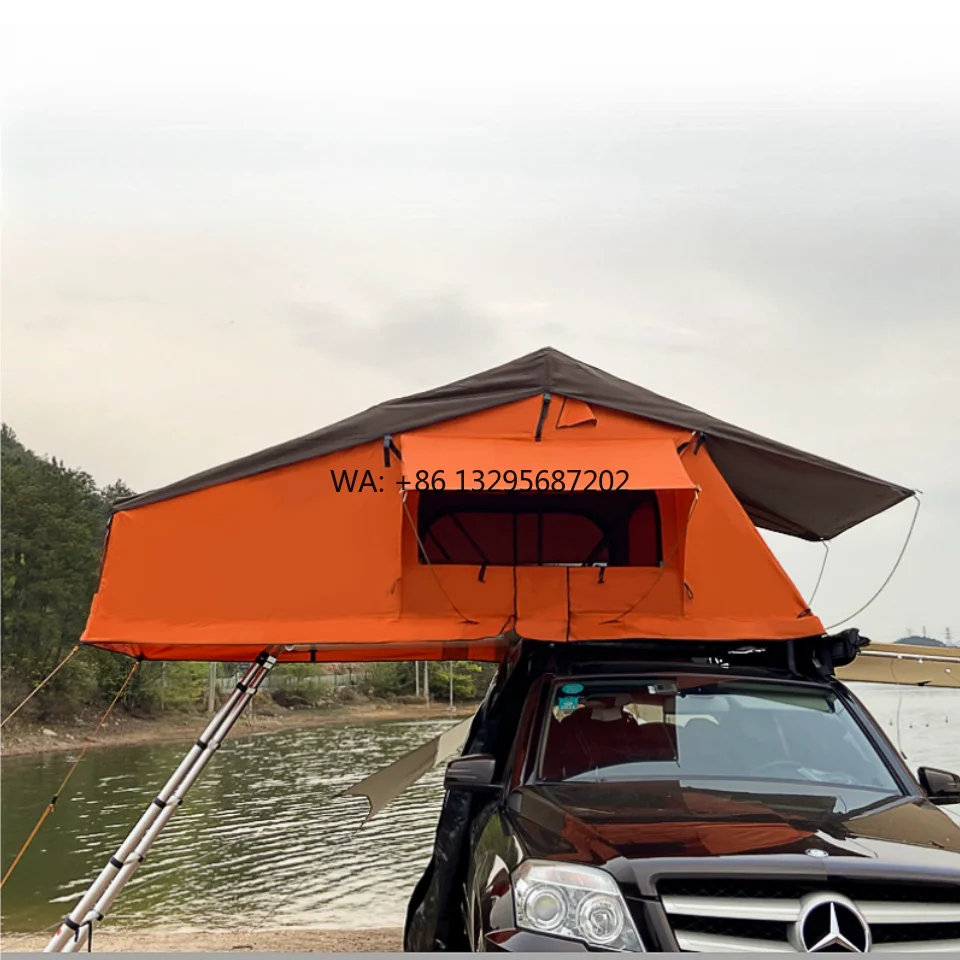 

3-5 Person Camping Expanded Soft Shell Roof Top Tent Car Folding Cover Tent