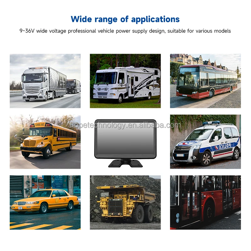 4G 10,1 Polegadas Tela Sensível Ao Toque 1080p AHD Câmera Colorida À Prova D 'Água GPS Loop Gravação 5CH DVR