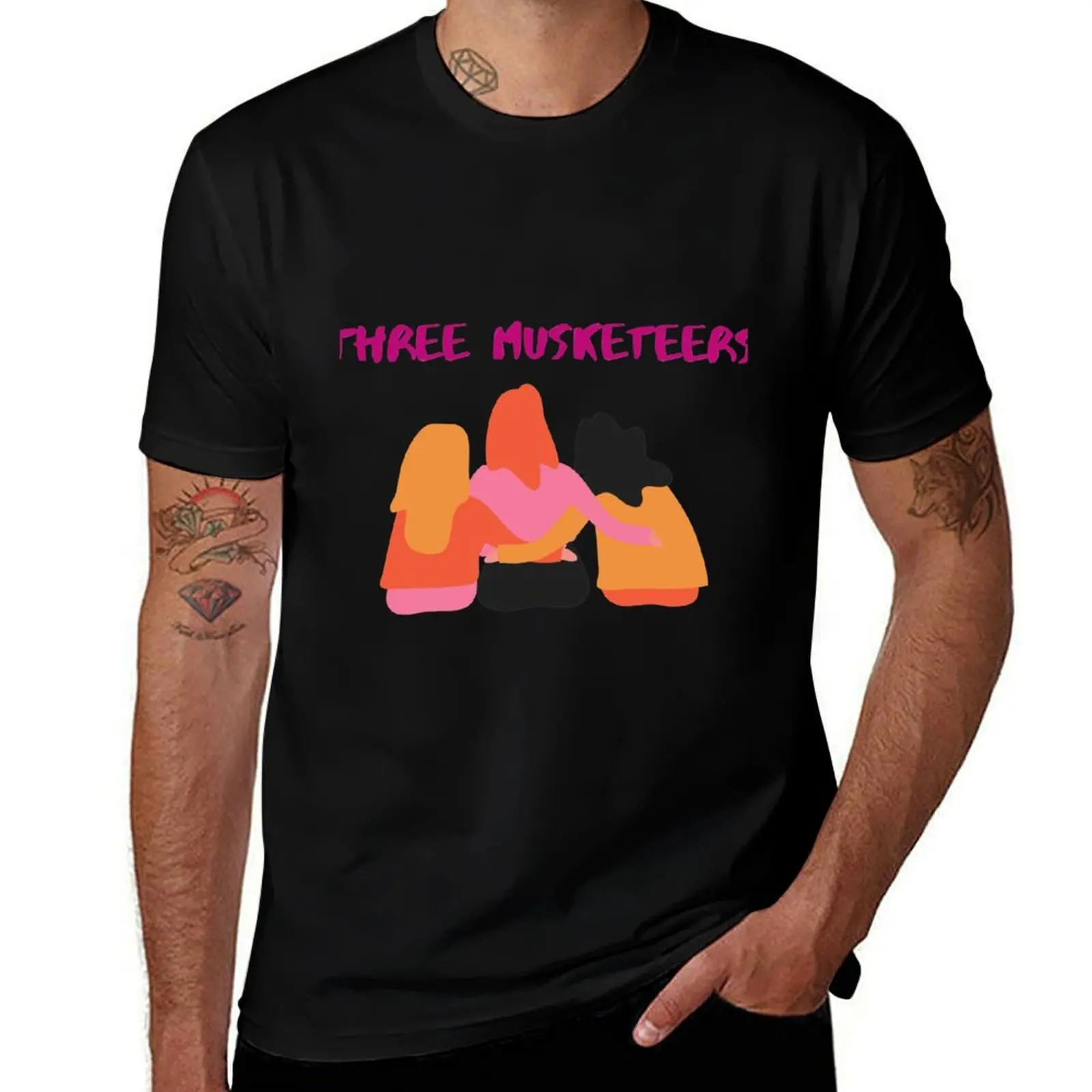 

Three Musketeers Girl T-Shirt man t shirts high quality luxury brand cotton t shirt pack cotton tshirt 100% T-shirt