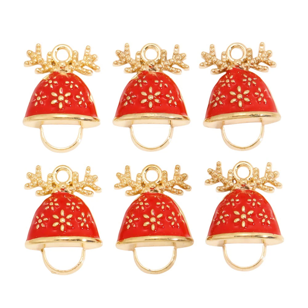 10 Teile/los Bunte schneeflocken Emaille Weihnachten Baum Charms Anhänger für Schmuck Machen Neue Jahr Halsketten Armbänder DIY Geschenke – Detail 15