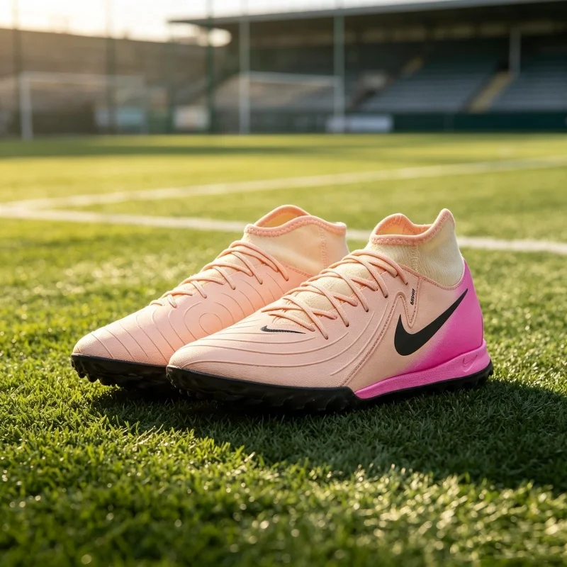 Nike Phantom Luna 2 Academy, stylish and comfortable TF (rubber stud) football shoes, unisex, pink FJ2566-800
