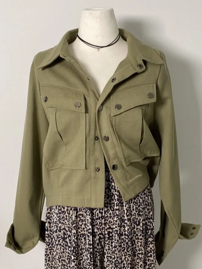 Or หลวม Workwear ลําลอง Jaet ผู้หญิงฤดูใบไม้ผลิฤดูใบไม้ร่วง Faion Retro คอยาว Sve ปุ่มด้านบน Pure สีเดินทาง Sle