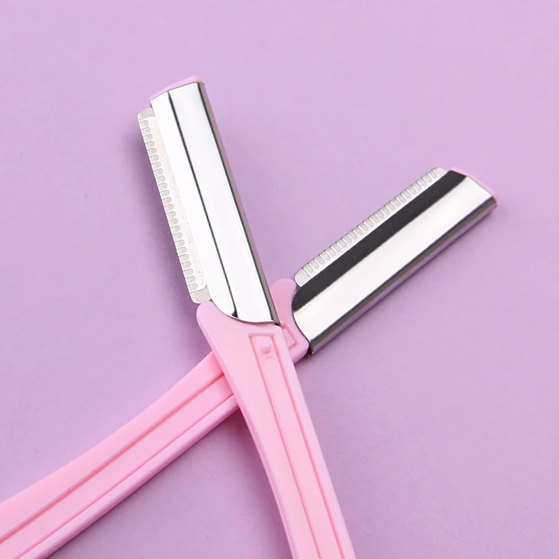 2pcs/Set Eyebrow Razor Facial Razor With Precision Cover Safety Beauty Knife For Man And Women