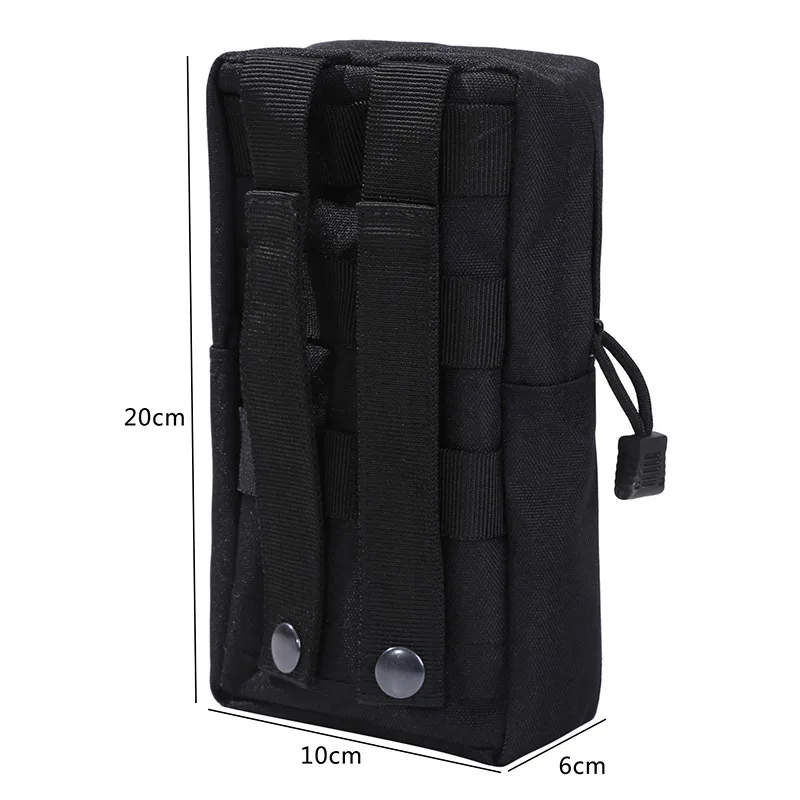 Tactical Molle Pouch 1000D Outdoor Military Tactical Waist Bag EDC Molle Zipper Waist Pack Durable Belt Pouch Backpack Accessory