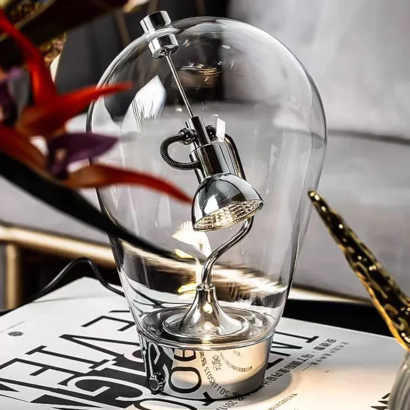 Lampe LED en verre pour salon, design nordique, moderne et créatif, réglage magnétique, chambre à coucher, Table d'étude