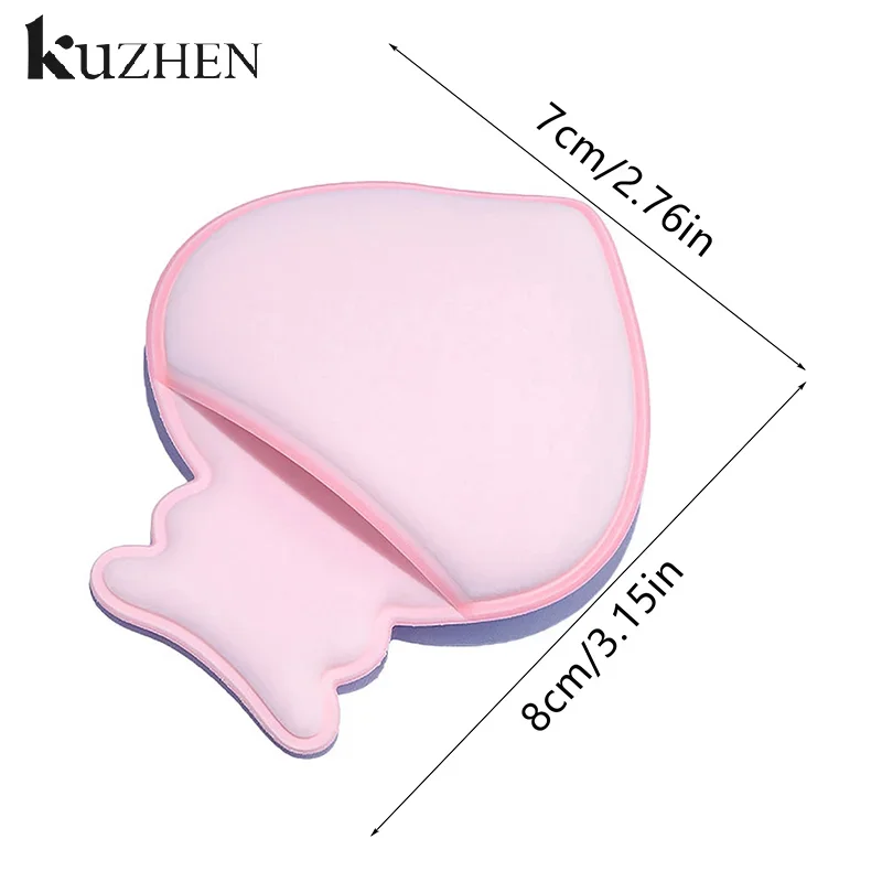 1 個ミニフィンガーパフファンデーション小さなエアクッションパウダースポンジフェイスコンシーラー BB クリーム化粧品アプリケーターメイクアップツール