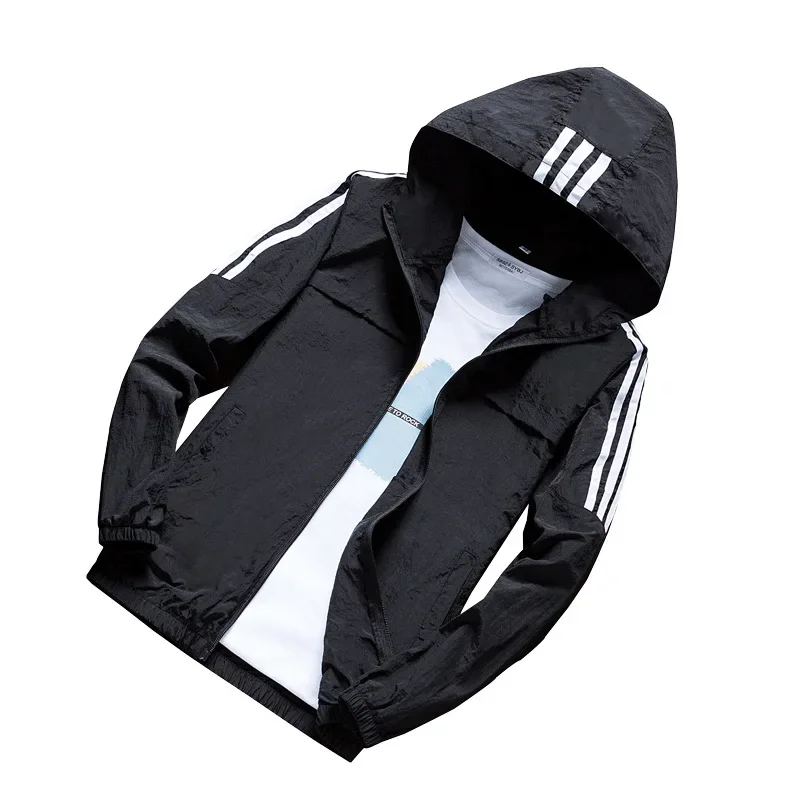 حار بيع الموسم الجديد في الهواء الطلق عارضة الرياضة أزياء الرجال الجلد سترة زوجين مطابقة خفيفة الوزن الصيف الحماية من الشمس Thr