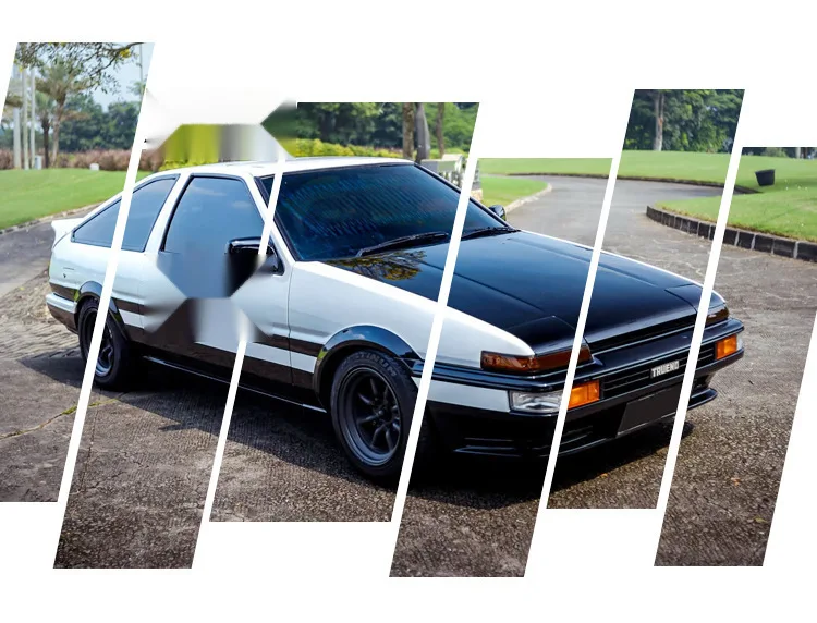 1:32 トヨタ AE86 おもちゃの車ダイキャストミニチュアモデルプルバックサウンドライトドア開閉可能なコレクションギフト子供 30