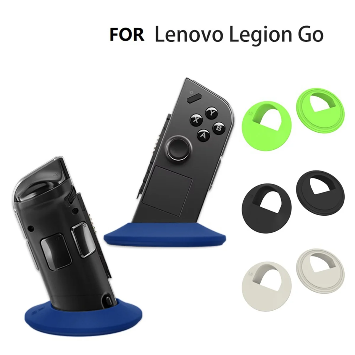 Fashion 1 Pair Gamepad Stand Holder for LEGION GO Left Right Handle Base Silicone Desktop Stand Handle Storage Bracket Black