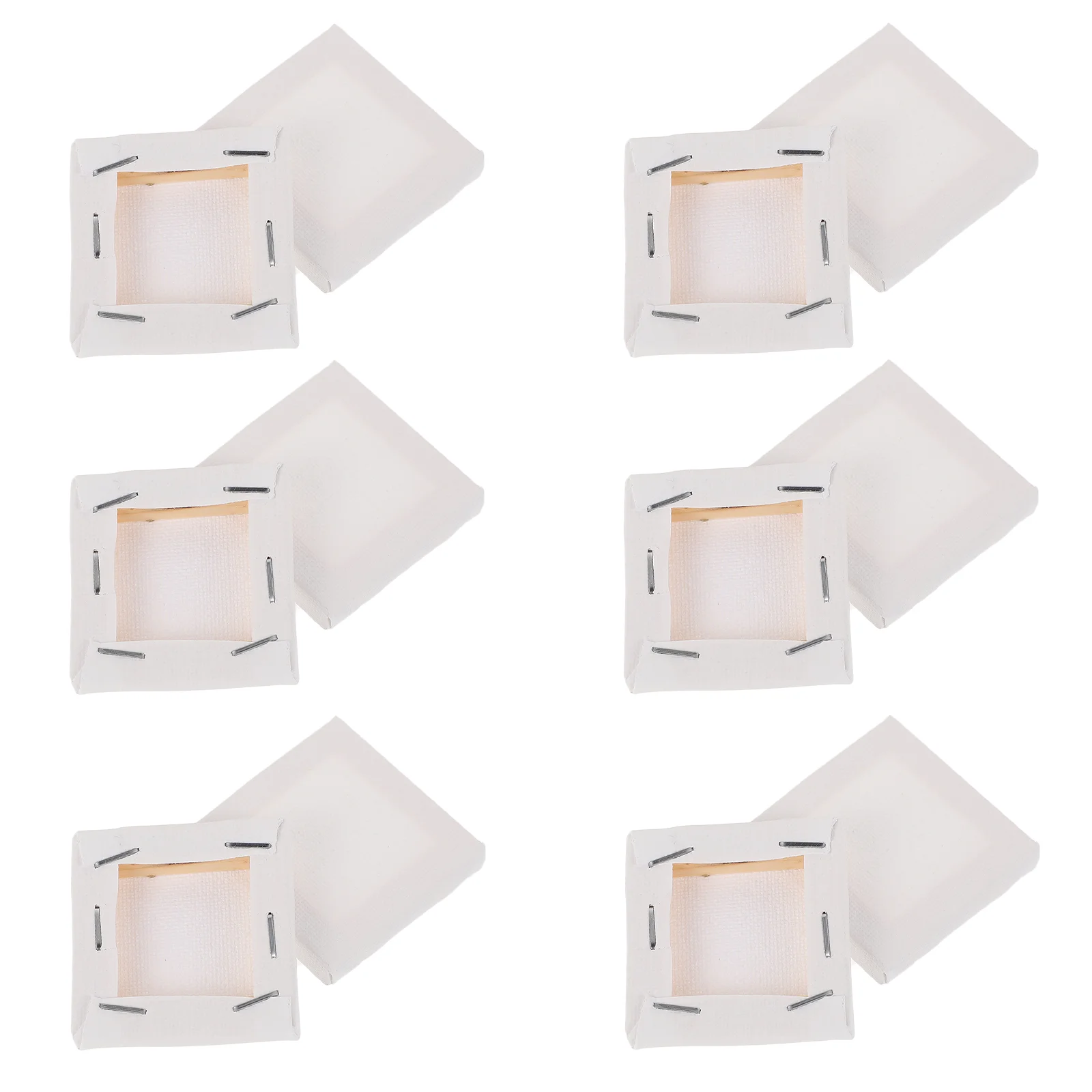 12 Pcs Paint by Number Mini Canvas Frame DIY Painting Boards White Stretcher Frames Child