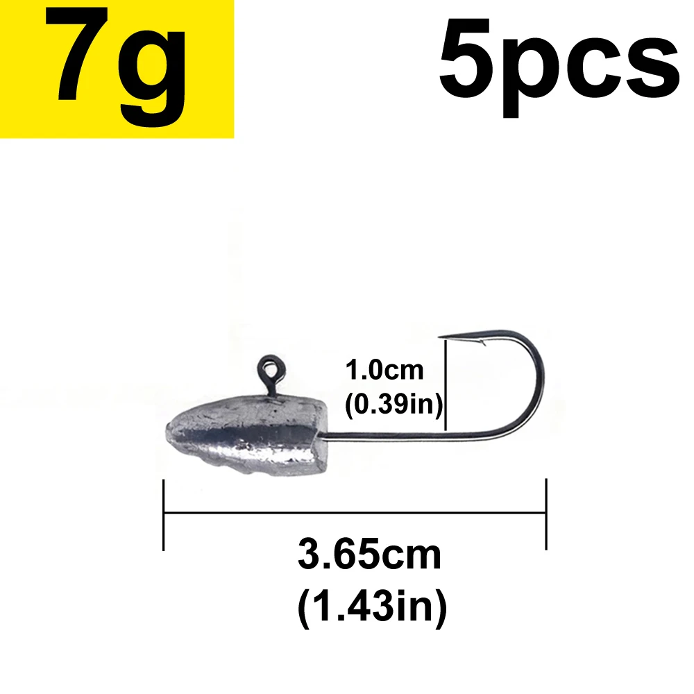 Lurestiker 2g 3g 5g 7g 10g 5 stücke angeln locken jig blei kopf micro-objekt haken für mini weichen wurm köder, drop-shot wurzel fisch angelgerät