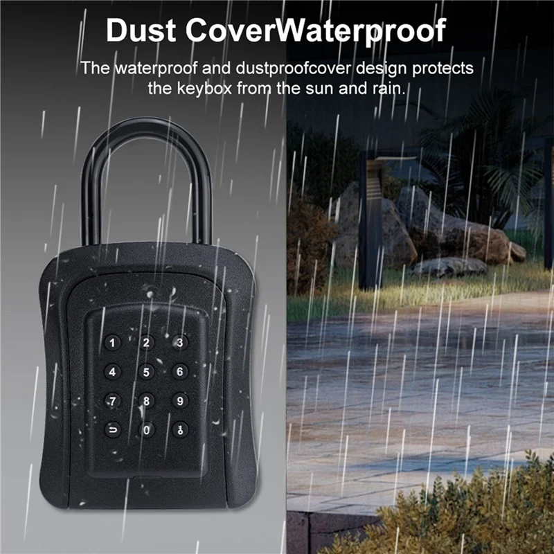LXYB18B 5X ذكي بلوتوث تطبيق الهاتف المحمول كلمة المرور فتح مفتاح صندوق الأمان سبائك الزنك مقاوم للماء الإقامة المنزلية TT اقفال الصناديق