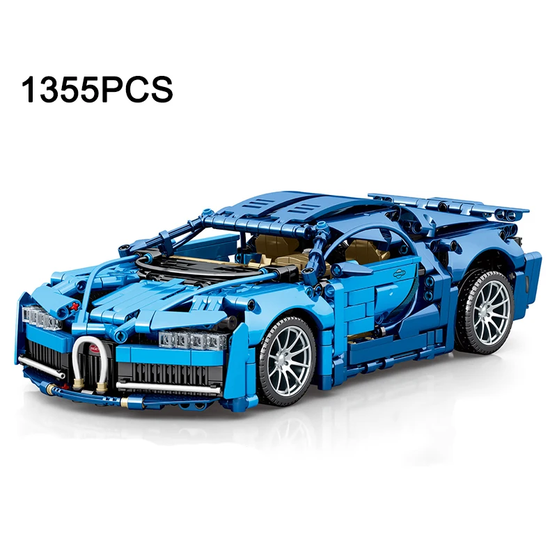 Creative Technical Bugattied Sports Racing Car Building Blocks Lamborghinied MOC Models Assemble Bricks Vehicle Toy Gift For Kid