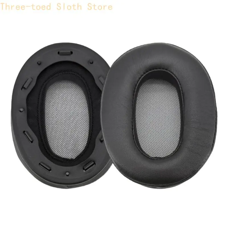 Ersatz-Ohrpolster aus Lammfell, weiches Schwamm-Ohrpolster, bequeme Ohrenschützer für MDR-1AM2 Wireless-Headset-Zubehör E74A – Detail 8