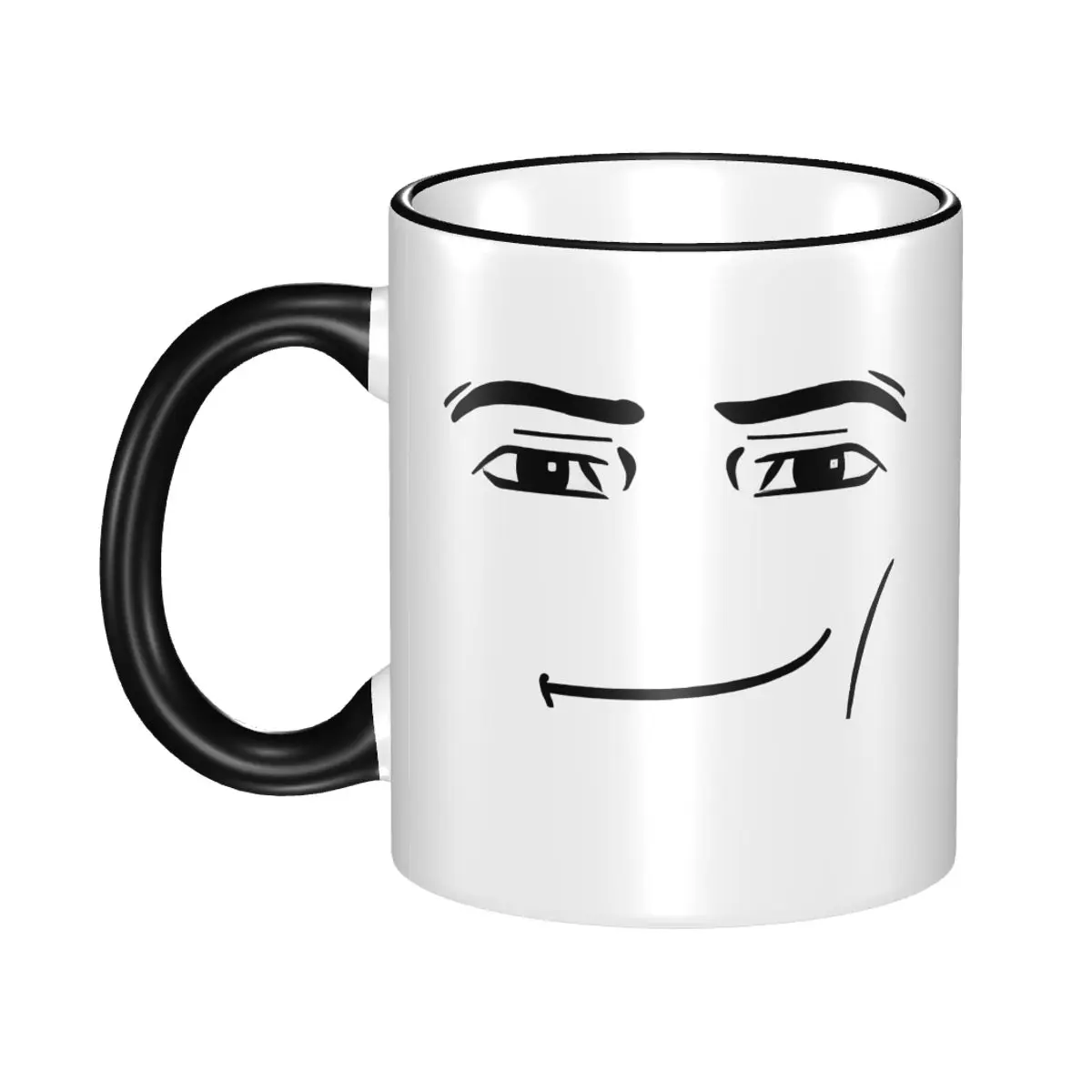 

Anime Robot Robloxes Face Funny Fashion Trend Gift Mugs for Women Men Cute Tea Cup Christmas Present for Office
