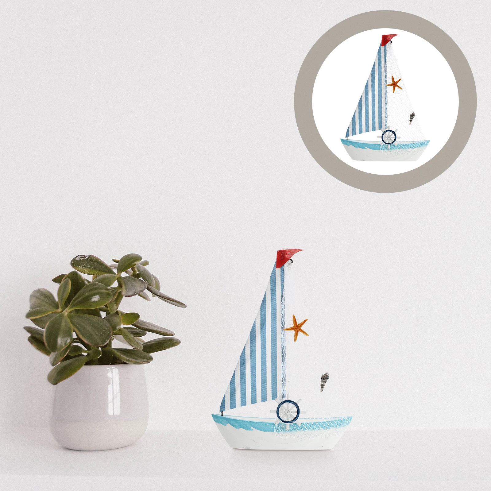 

1Pcs Sailboat Decor Delicate Elegant Desktop Adorn Home Decoration Creative Chic Sailing Boat Craft for Party Birthday Gifts