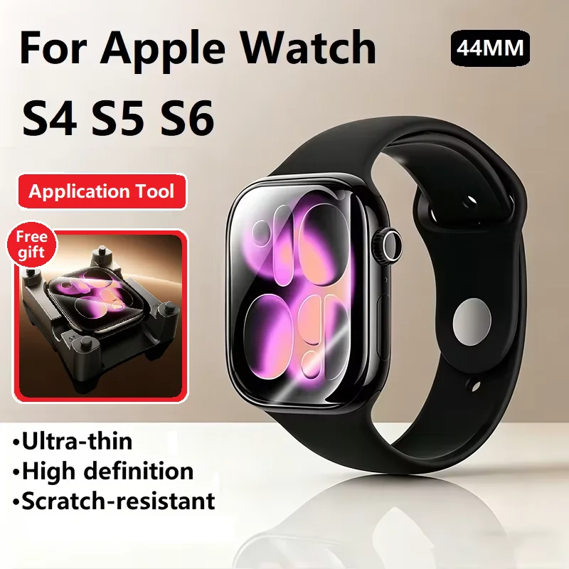 SAMZHE Displayschutzfolie für Apple Watch Serie 11/10/9/8/7/6 SE/SE2/SE3 40–46 mm, vollständig abdeckender Schutz, weichere Schutzfolie