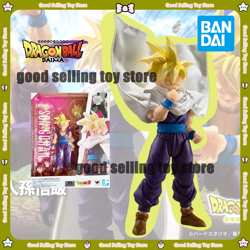 Original Dragon Ball S.H.Figuarts Son Gohan SHF Super Saiyan Gohan Action Figures Movable Model Collect Toy Kids Birthday Gifts