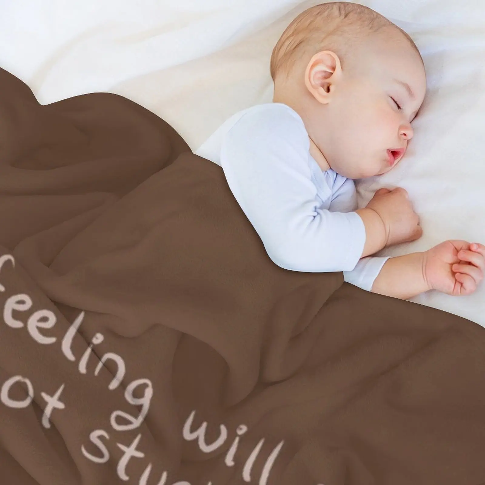 هذا الشعور سوف يمر بشكل دافئ الذئب رمي بطانية الفانيلا منقوشة على أريكة هالوين فروي البطانيات