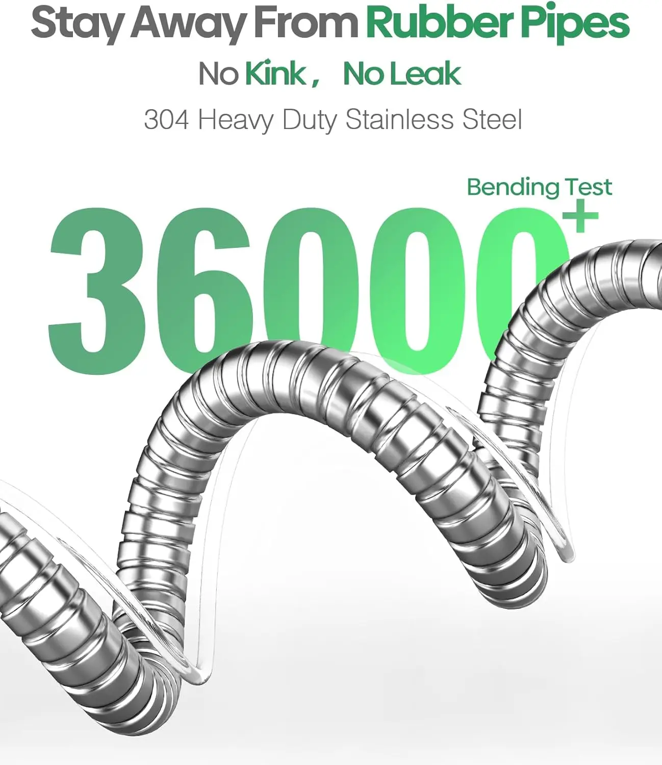 304 Stainless Steel Metal flexible Pipe Connector Washing Machine water inlet Coiled RawS Material Belt